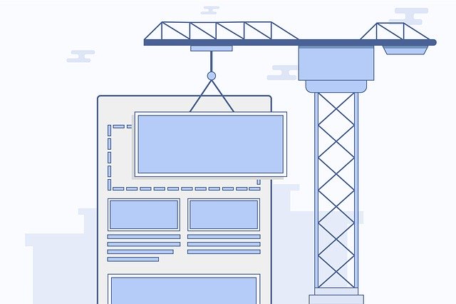 Crane building a web page